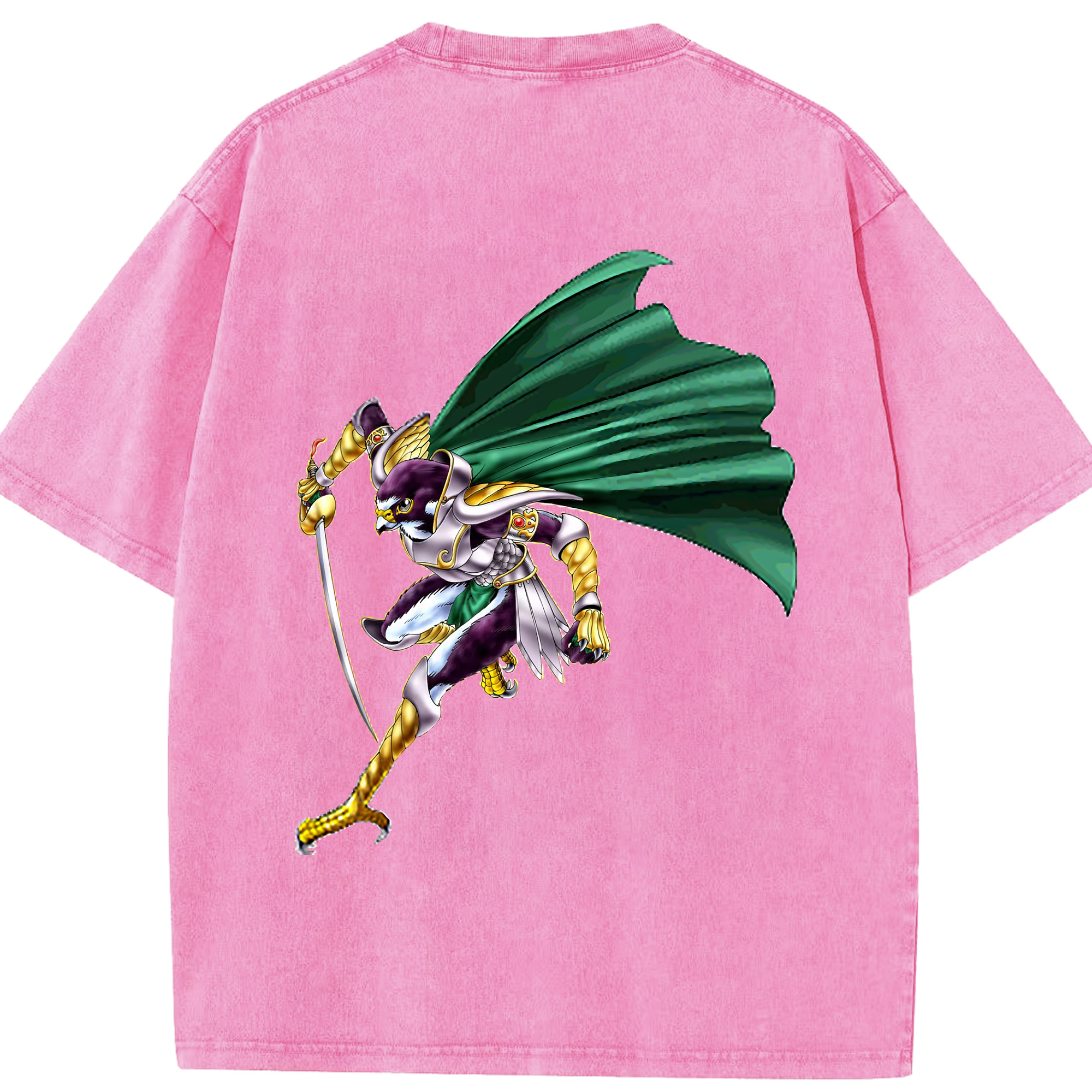 （画像用） 遊☆戯☆王 Yu-Gi-Oh! 綿100% ヴィンテージ風 半袖Tシャツ（背面プリント）